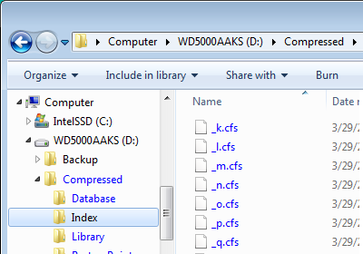 Compressed folders in Windows Explorer