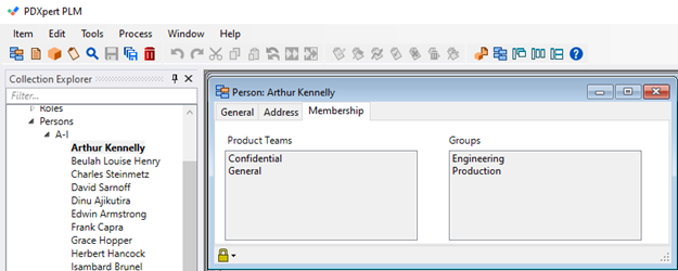 Membership Tab in Persons Form