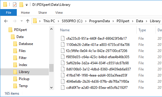 Data and Library folder location