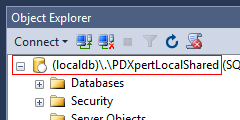 SSMS server-side PDXpertDB database